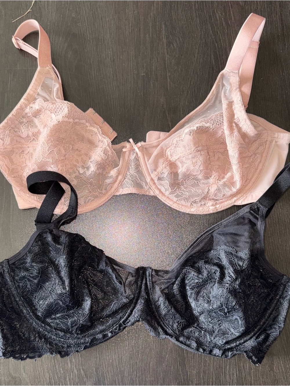 HSIA Underwire Bra - Blush Pink & Black 2Pk